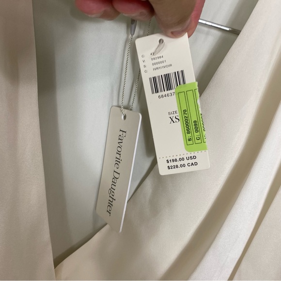 Anthropologie Favorite Daughter The Date Blouse In Ivory‎ Cream Bodysuit XS - Picture 4 of 13